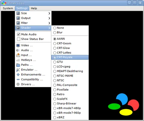 Screenshot of bsnes