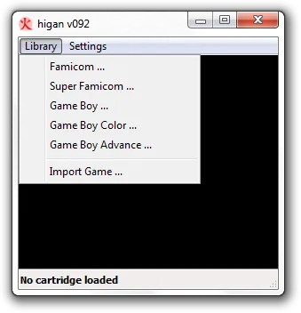 Screenshot of higan